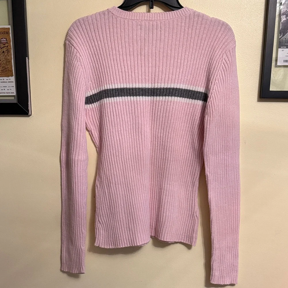 Aeropostale Pink V-Neck Sweater - Picture 3 of 3